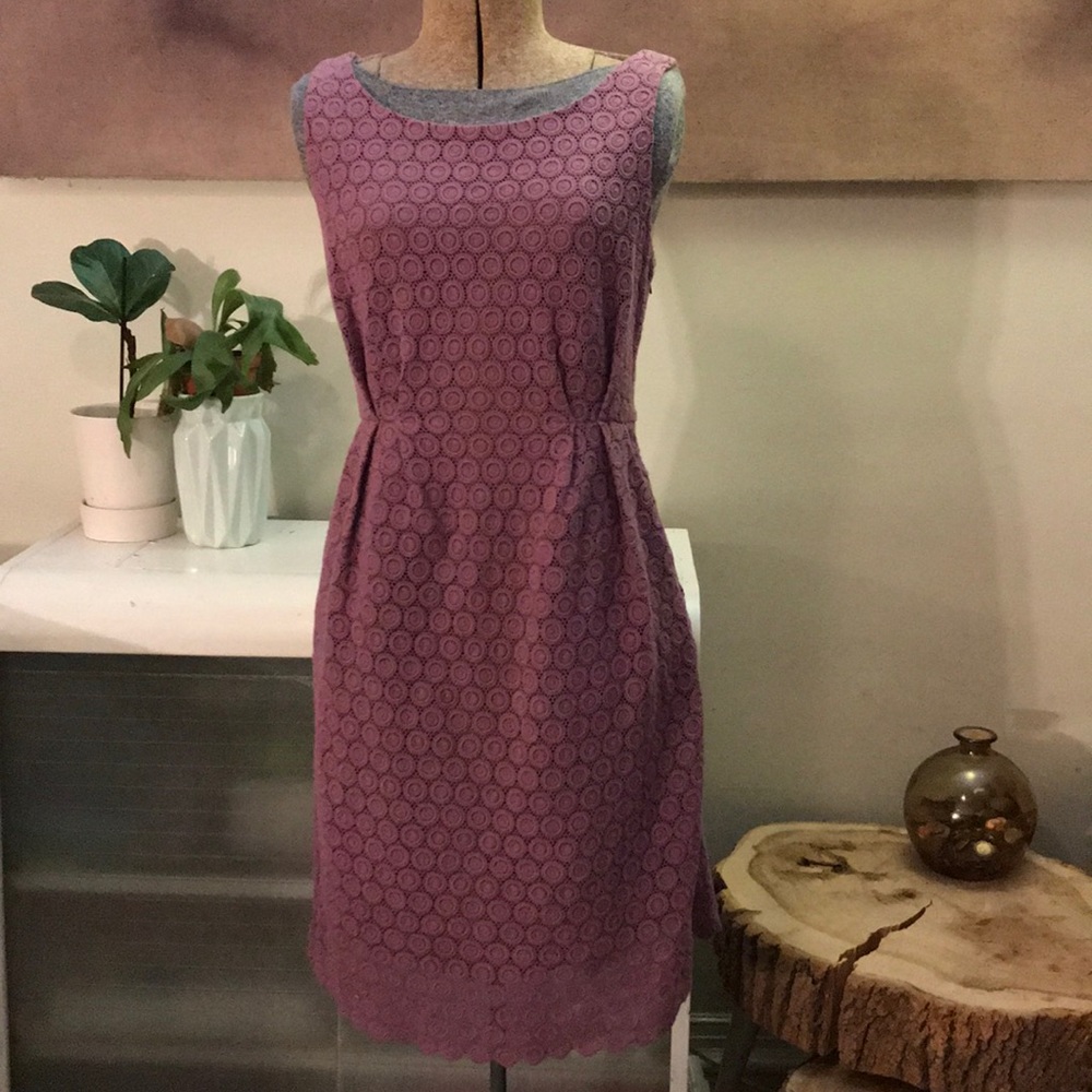 Maeve lilac crochet dress